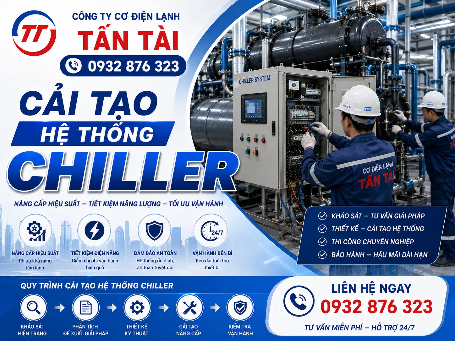 cải tạo hệ thống chiller