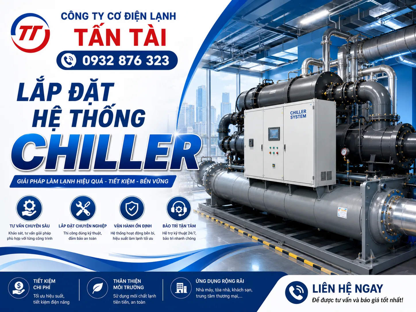 Lắp Đặt Hệ Thống Chiller 