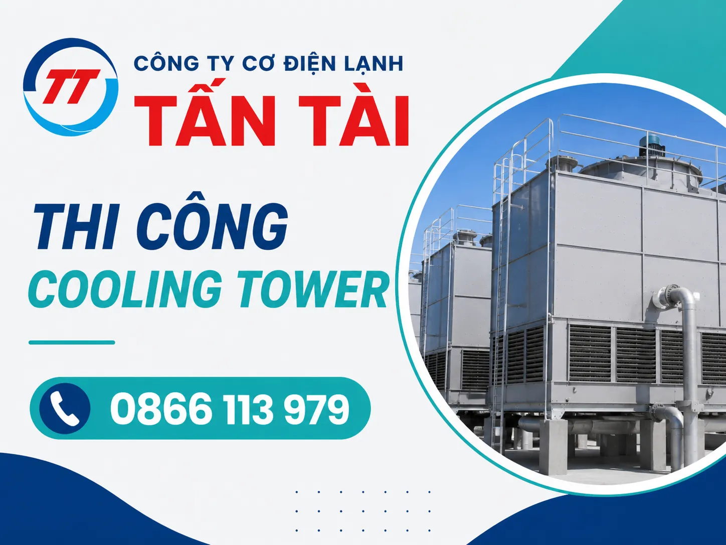 thi công cooling tower