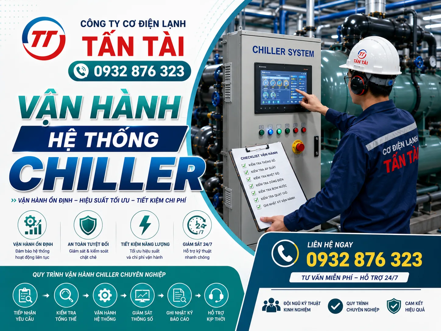 vận hành hệ thống chiller